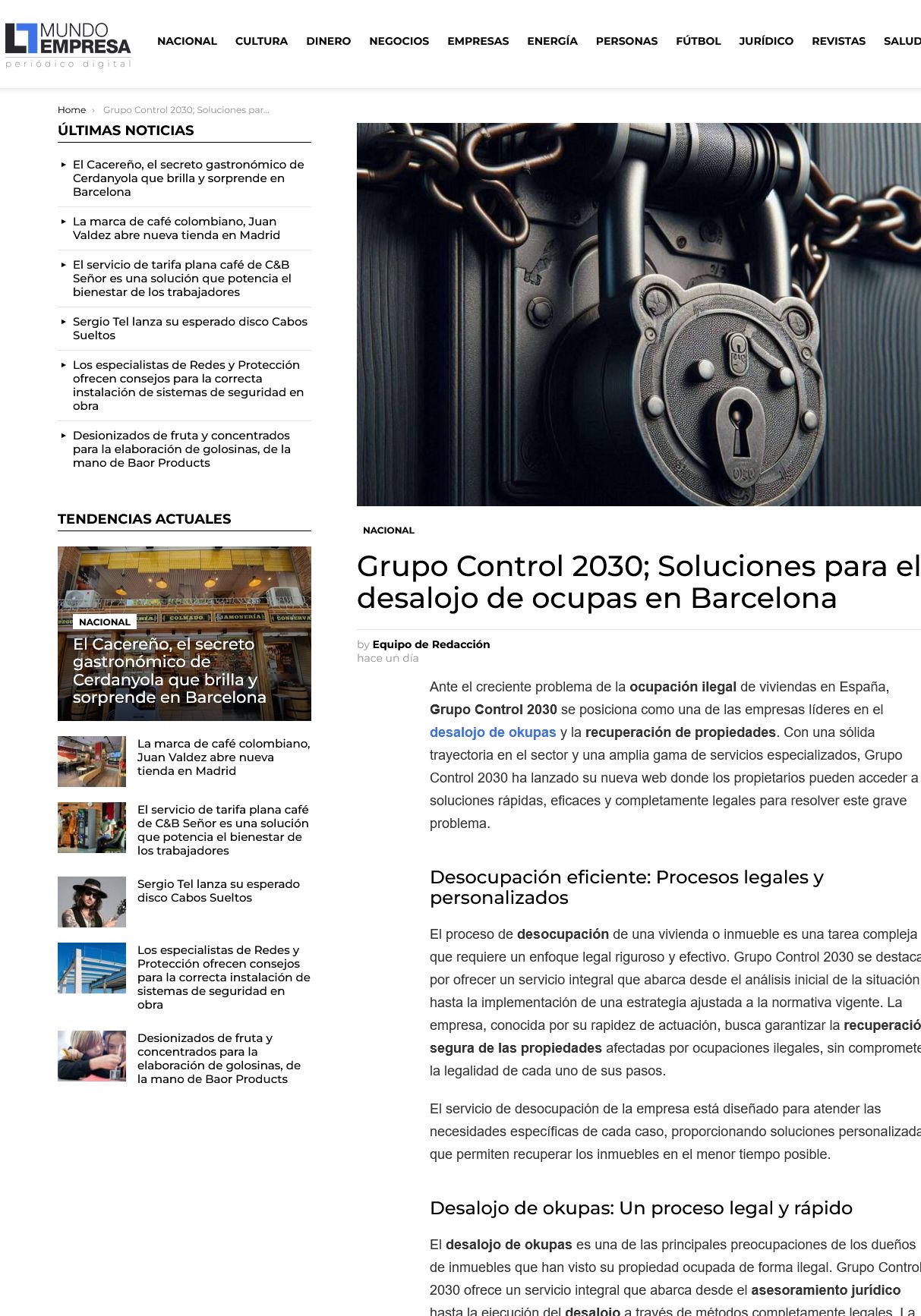 Vivienda recuperada por mediación